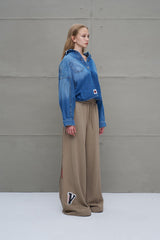 CALÇA VDR OVERSIZE COM PATCHES - Carla Valente