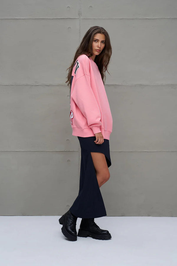 SWEATSHIRT VDR OBVERSIZE STAY ON  TRACK - Carla Valente