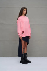 SWEATSHIRT VDR OBVERSIZE STAY ON  TRACK - Carla Valente