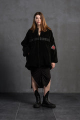 CASACO VDR OVERSIZE FAKE FUR COM CINTO