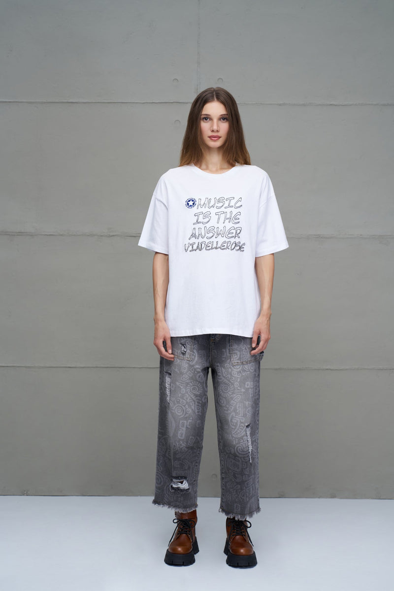 T-SHIRT VDR “MUSIC IS THE ANSWER” - Carla Valente