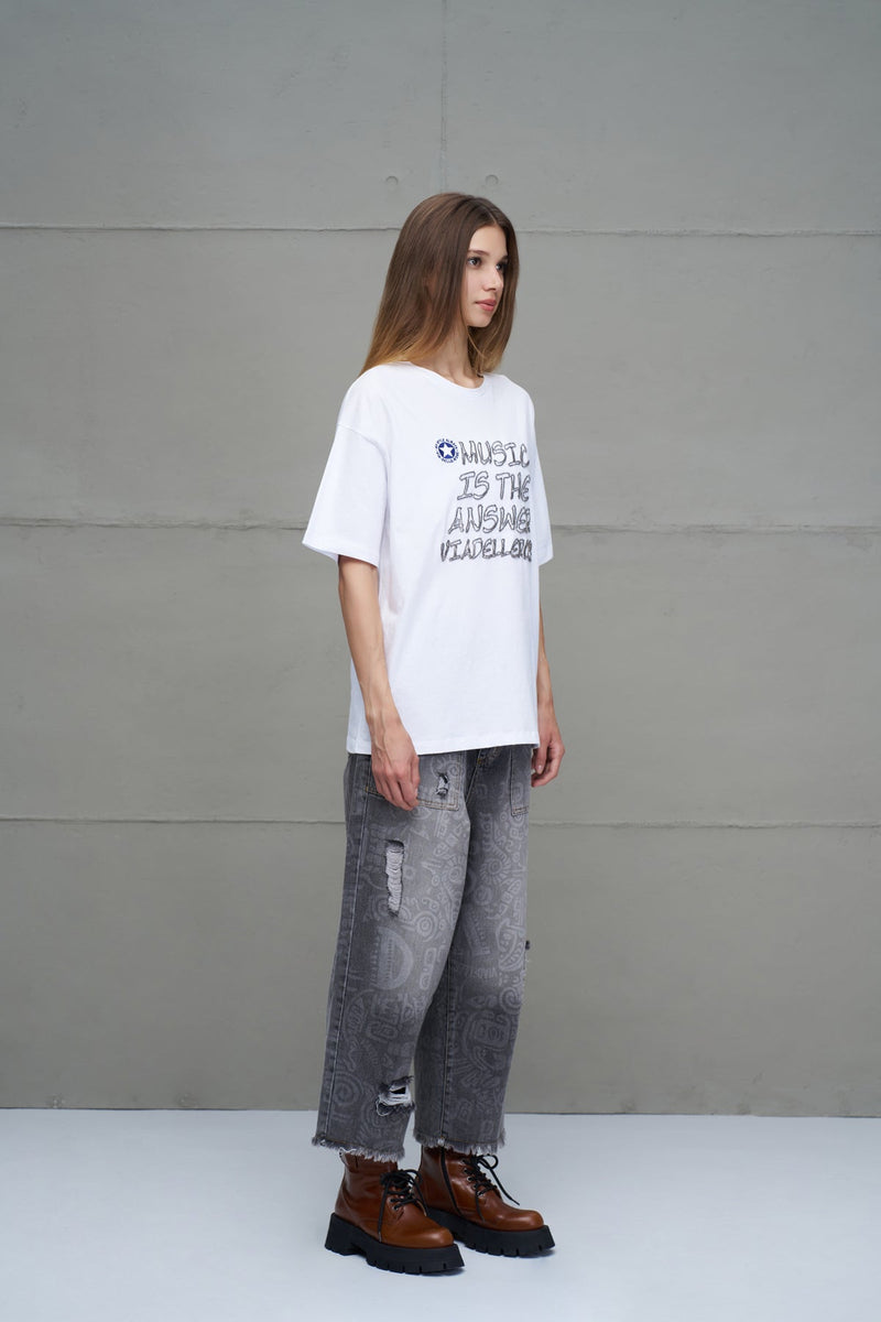 T-SHIRT VDR “MUSIC IS THE ANSWER” - Carla Valente