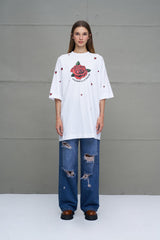 T-SHIRT VDR COMPRIDA ROSAS - Carla Valente