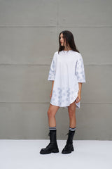 T-SHIRT VDR COM DETALHE EM CETIM ESTAMPADO - Carla Valente