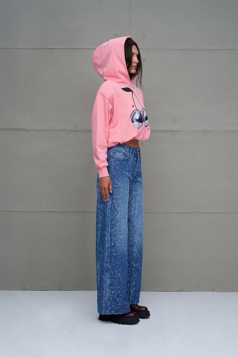 SWEATSHIRT VDR CAPUZ CHERRY DISCOBALLS - Carla Valente