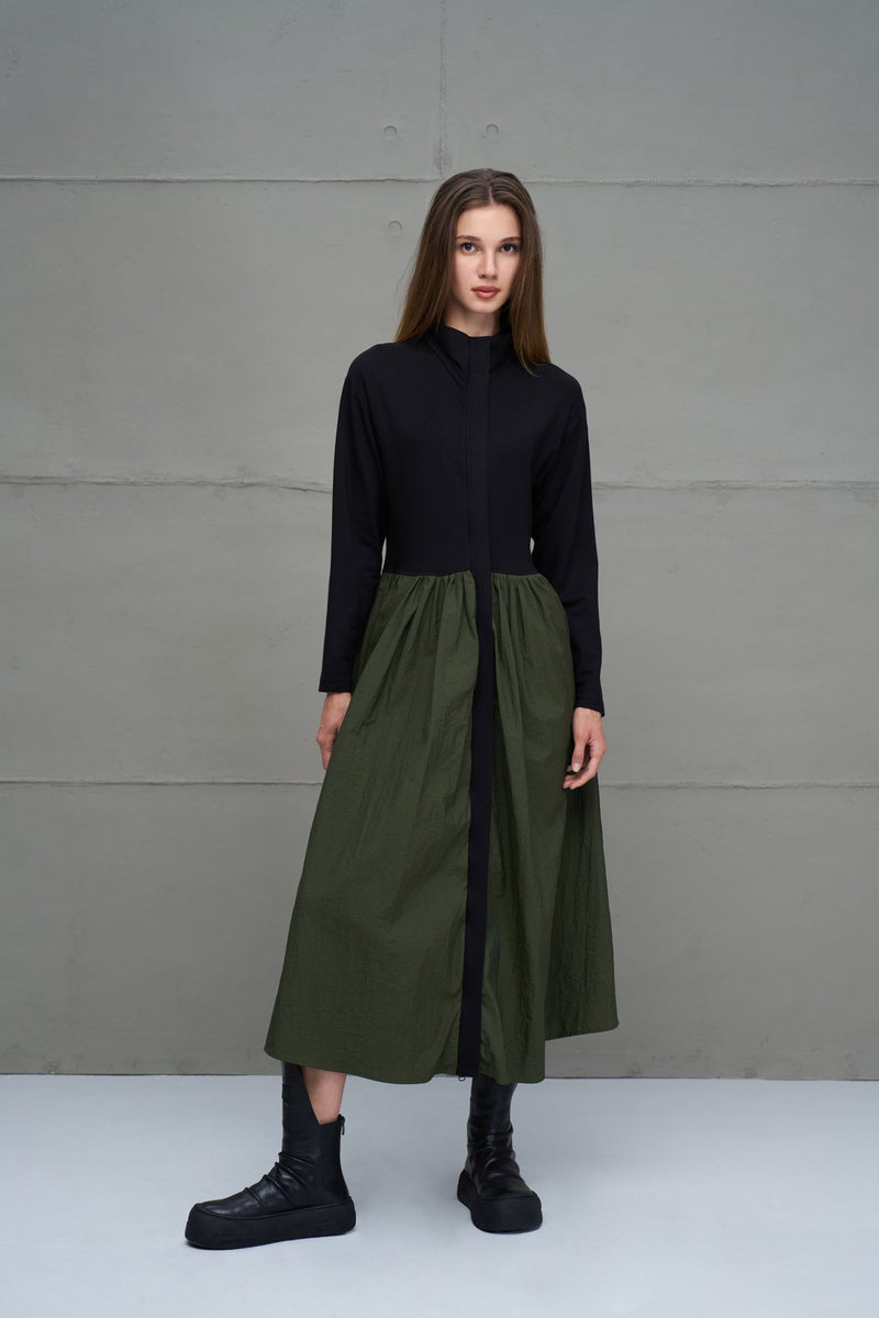 VESTIDO VDR MIDI GOLA ALTA - Carla Valente