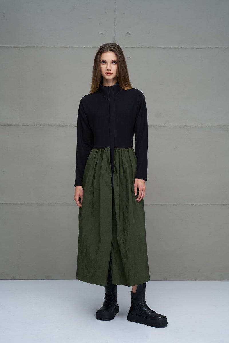 VESTIDO VDR MIDI GOLA ALTA - Carla Valente