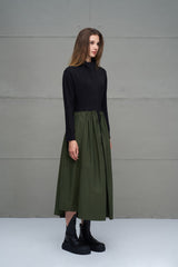 VESTIDO VDR MIDI GOLA ALTA - Carla Valente