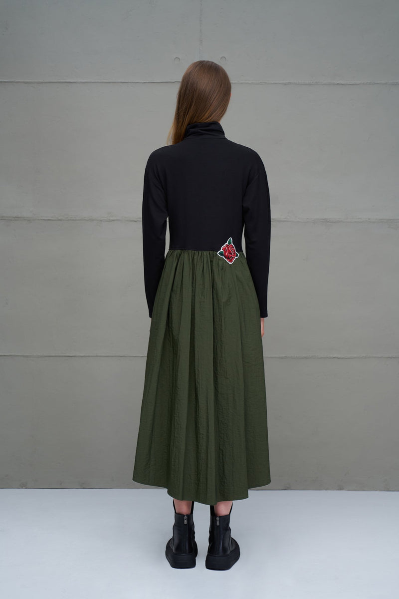 VESTIDO VDR MIDI GOLA ALTA - Carla Valente