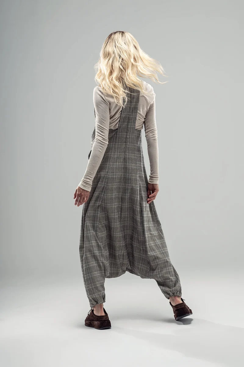 JUMPSUIT VDR BAGGY TARTAN - Carla Valente