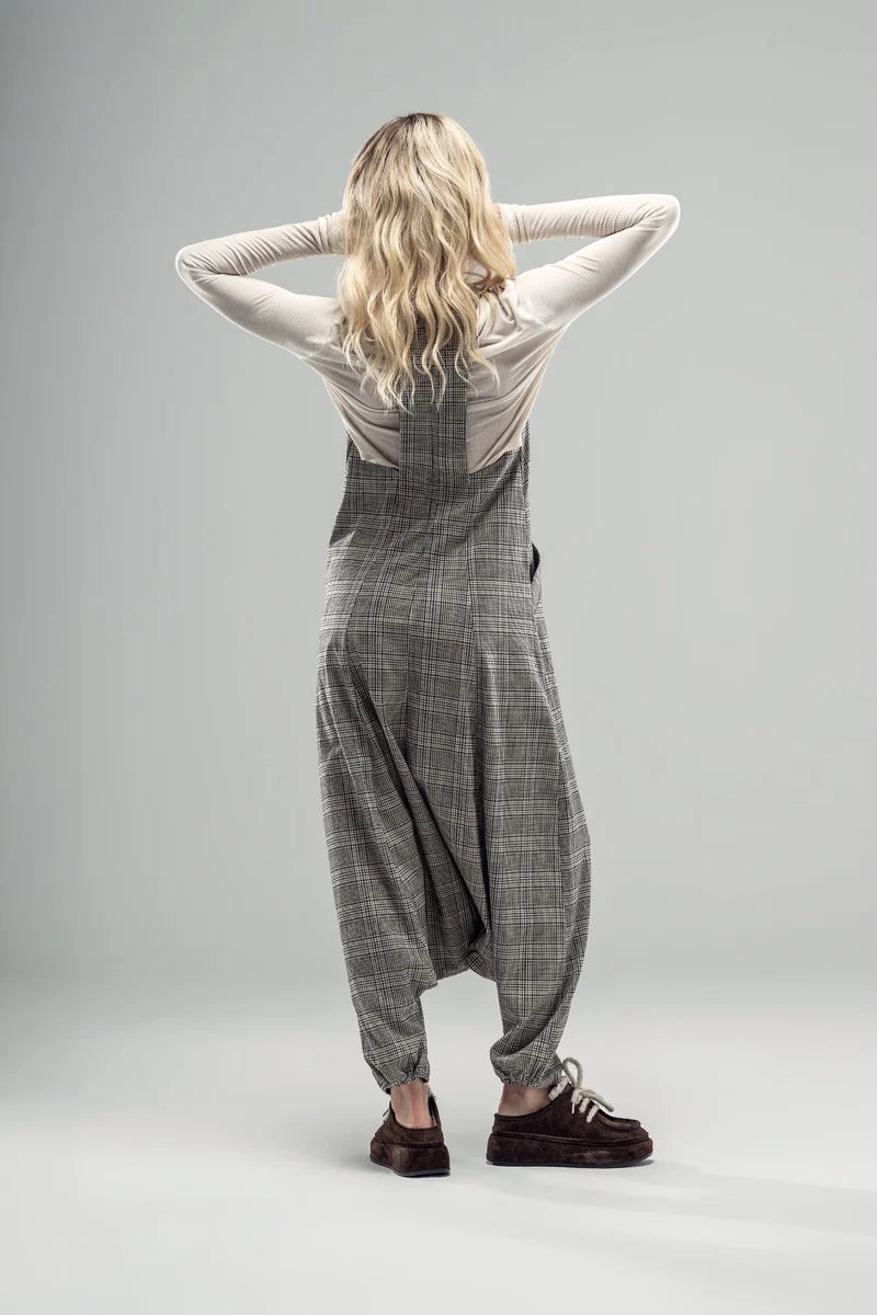 JUMPSUIT VDR BAGGY TARTAN - Carla Valente