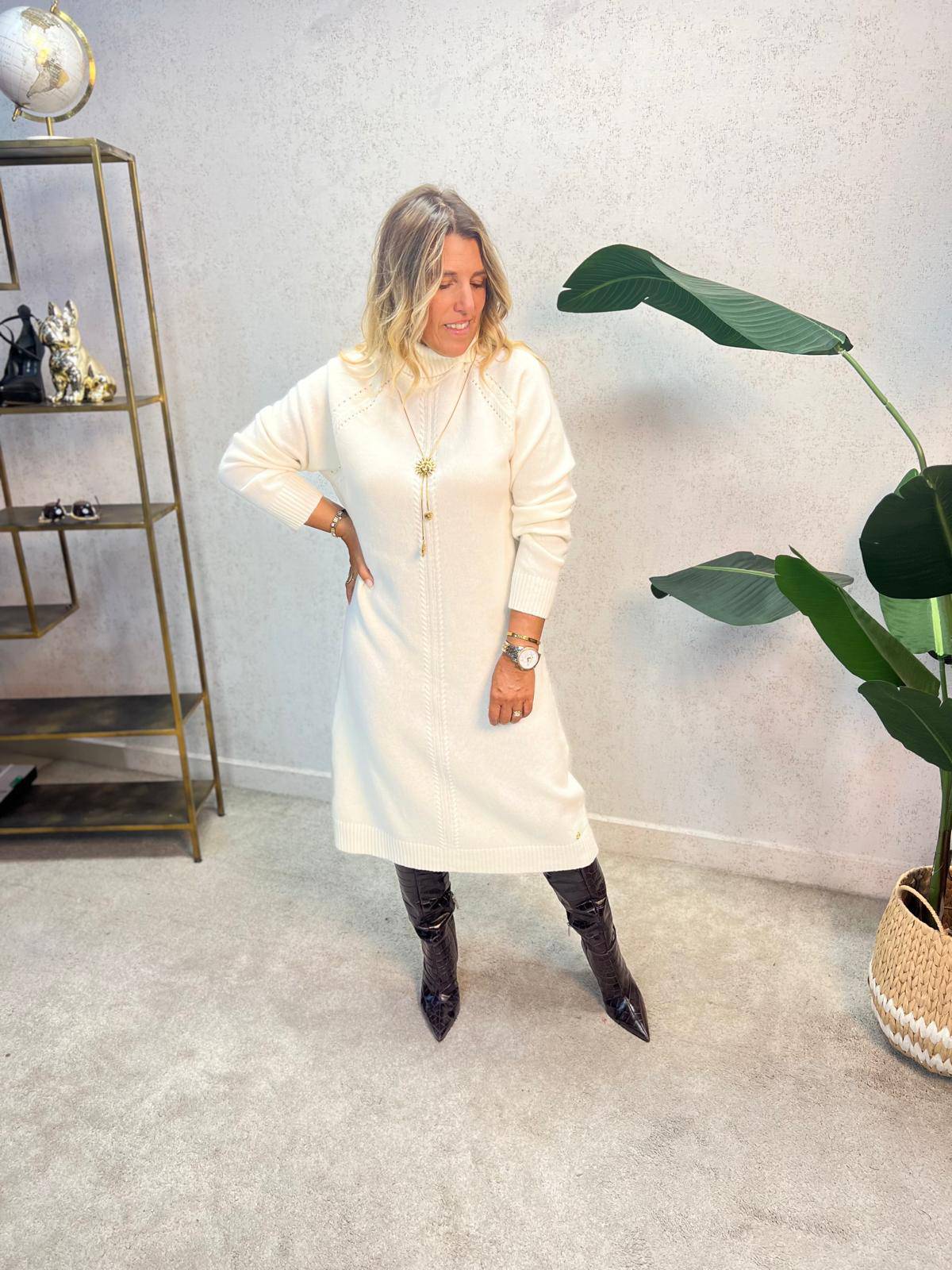 VESTIDO LIBERJEANS  DE MALHA GOLA ALTA - Carla Valente