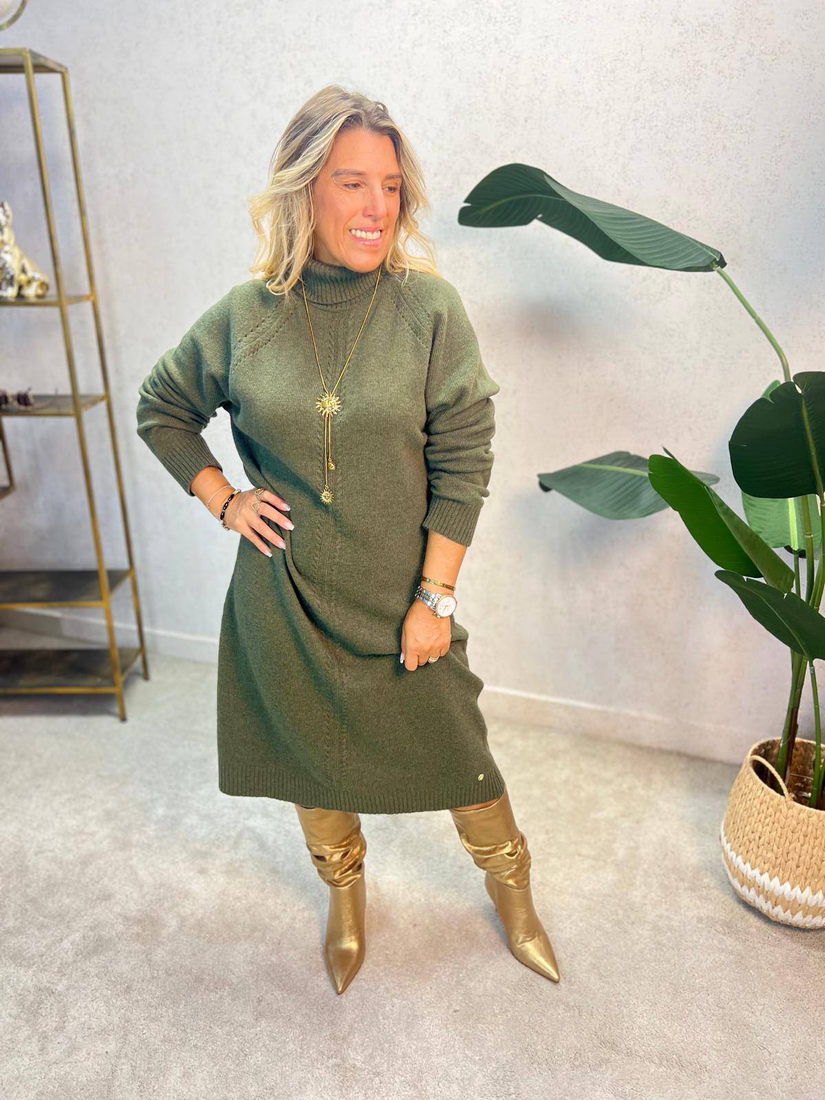 VESTIDO LIBERJEANS  DE MALHA GOLA ALTA - Carla Valente