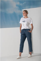 CALÇA LIBERJEANS RELAXED SLIM COM CORDÃO - Carla Valente