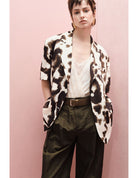 BLAZER IMPERIAL MANGA CURTA ANIMAL PRINT - Carla Valente