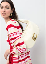 BOLSA LOLA CASADEMUNT MEIA LUA COM LC ANML PRINT E CORRENTE - Carla Valente