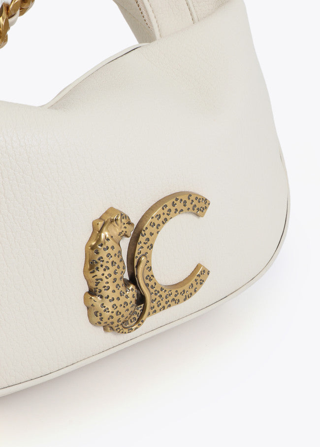 BOLSA LOLA CASADEMUNT MEIA LUA COM LC ANML PRINT E CORRENTE - Carla Valente