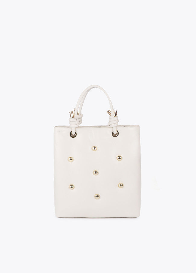 BOLSA LOLA CASDMNT ECO PELE ACOLCHOADA COM TACHAS REDONDAS - Carla Valente