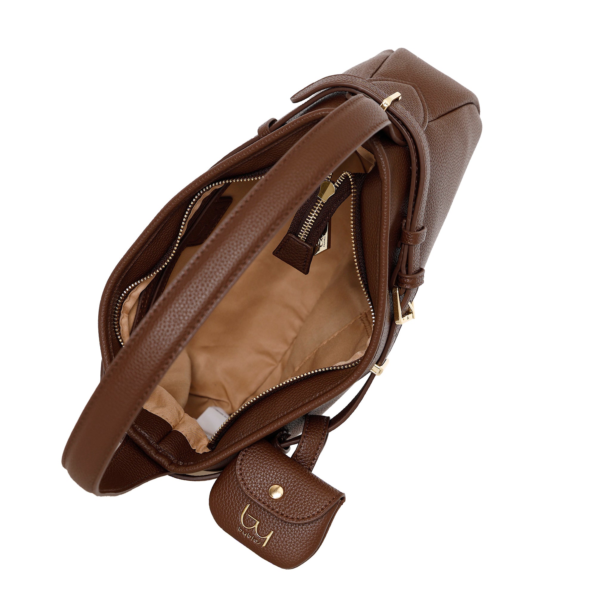 CARTEIRA BY BYBLOS TIRACOLO — Chocolate — vista complementar