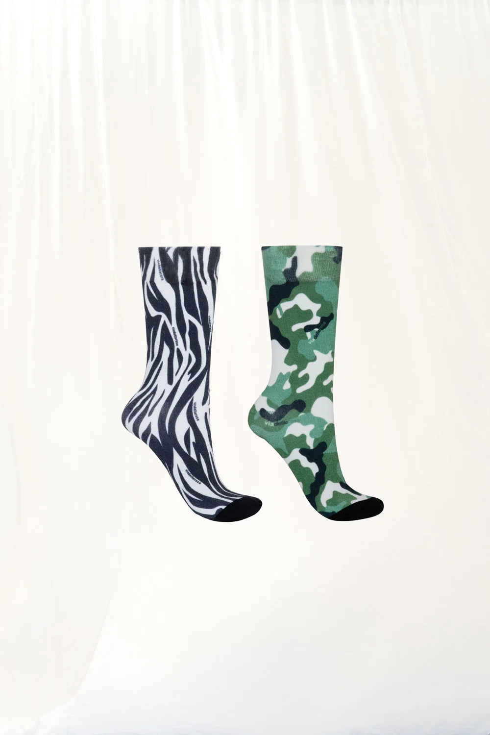 CONJUNTO MEIAS VDR ZEBRA E CAMUFLADA - Carla Valente