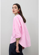 CAMISA LOLA CASADEMUNT EM POPELINE COM PUNHOS E GOLA ANML PRINT - Carla Valente