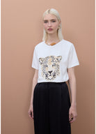 T-SHIRT MAITE FACE LEOPARDO COM MISSANGS - Carla Valente