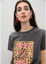 T-SHIRT LOLA CASADEMUNT LOVE LOLA LEOPARDO - Carla Valente