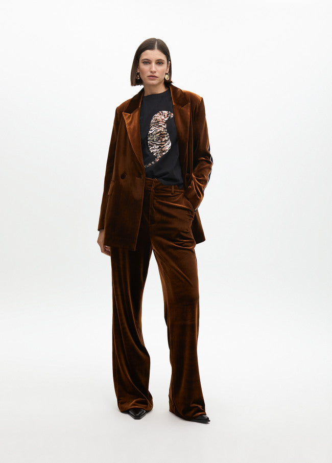 T-SHIRT LOLA CASADMNT TIGRE EM LANTEJOULAS - Carla Valente