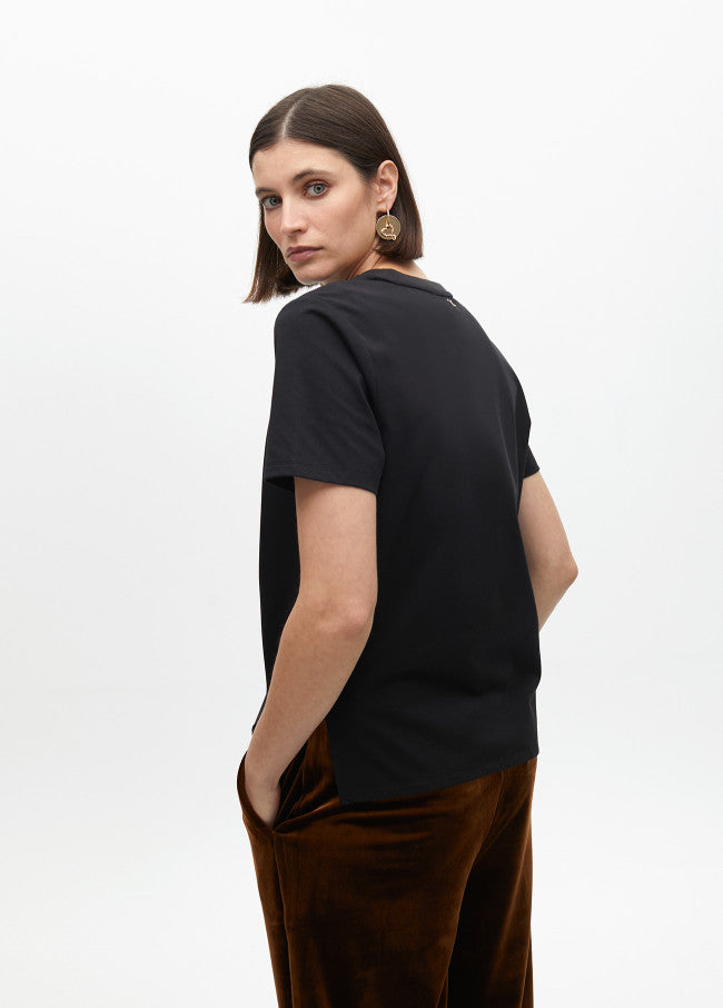 T-SHIRT LOLA CASADMNT TIGRE EM LANTEJOULAS - Carla Valente