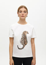 T-SHIRT LOLA CASADMNT TIGRE EM LANTEJOULAS - Carla Valente