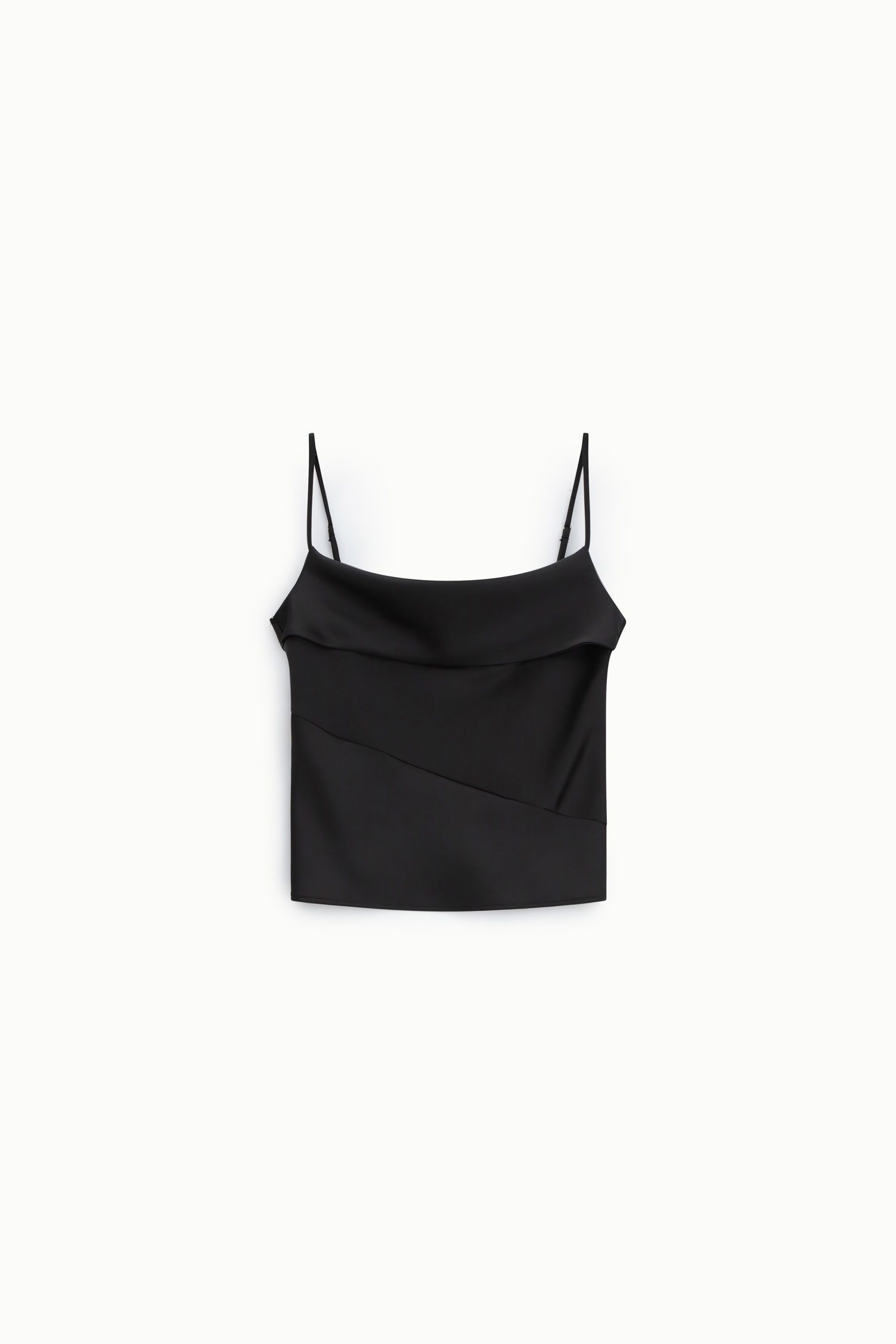 TOP IMPERIAL ACETINADO COM ALÇA FINA - Carla Valente