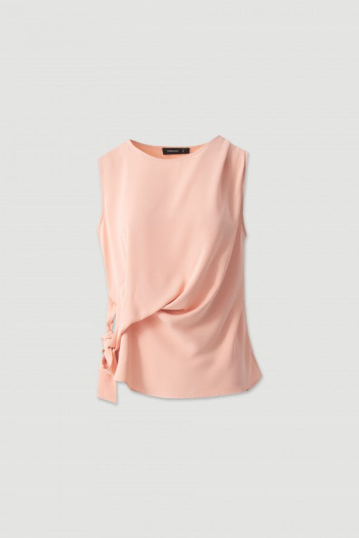 TOP FERRACHE FLUIDO C/DRAPEADO LATERAL - Carla Valente