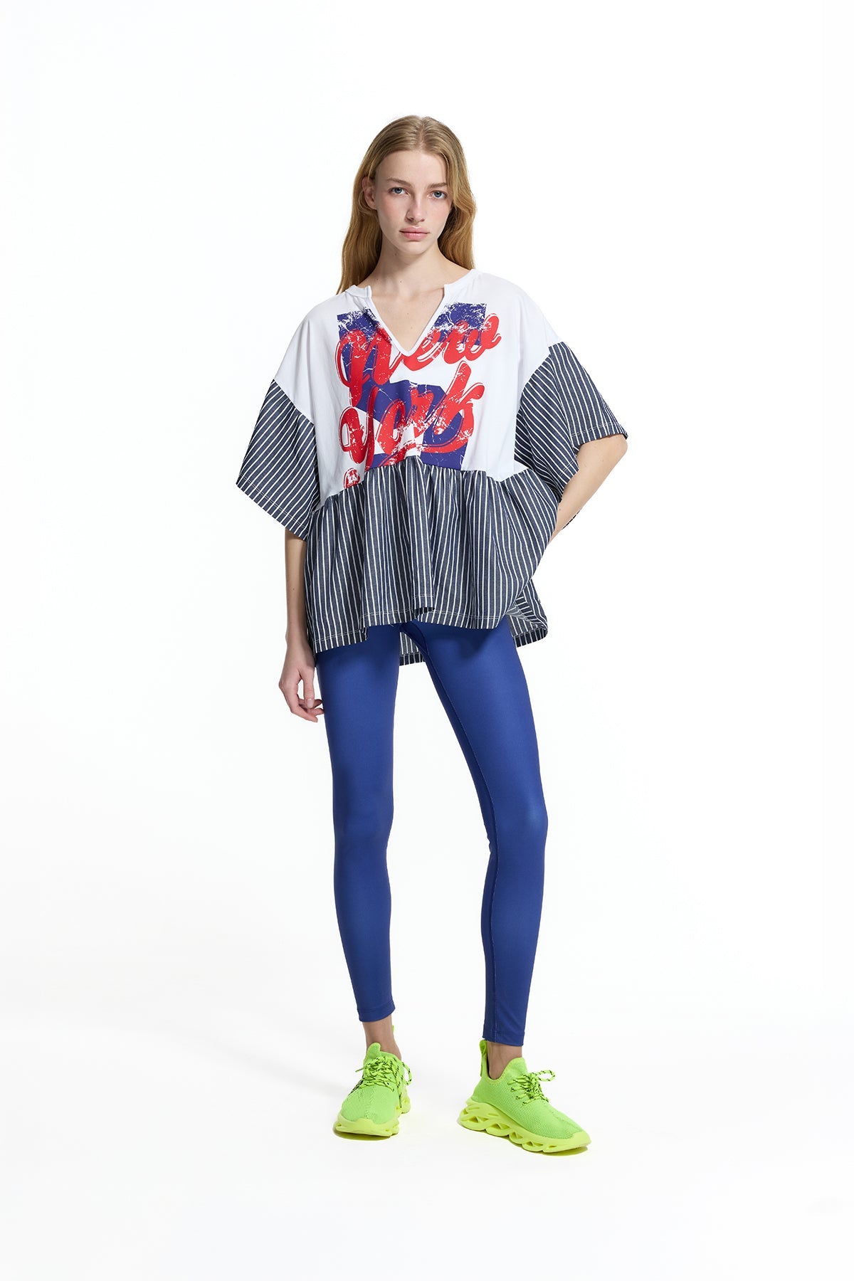 T-SHIRT VDR NEW YORK BAINHA LISTRADA - Carla Valente