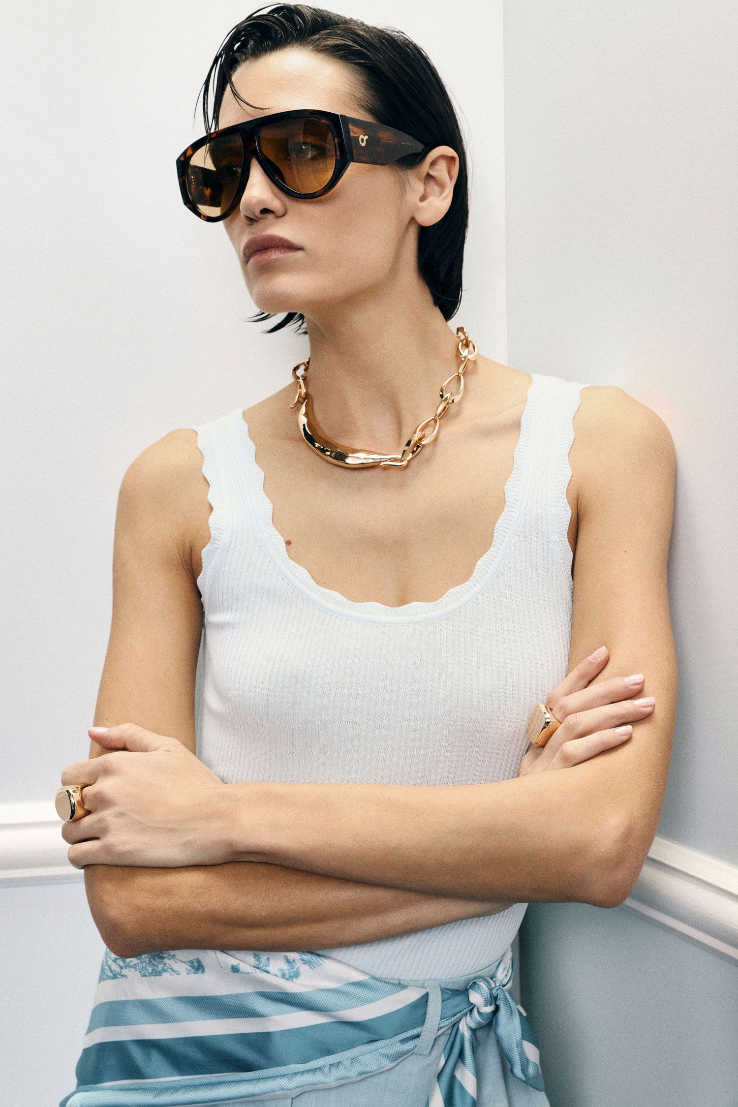 TOP IMPERIAL DECOTE ONDULADO - Carla Valente