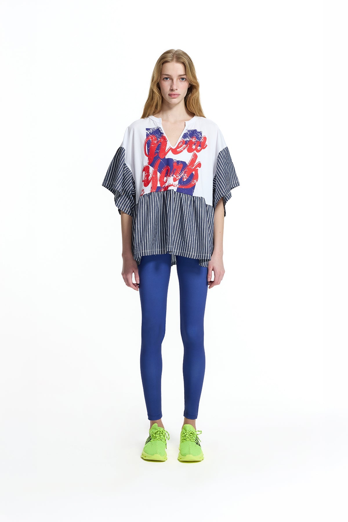 T-SHIRT VDR NEW YORK BAINHA LISTRADA - Carla Valente