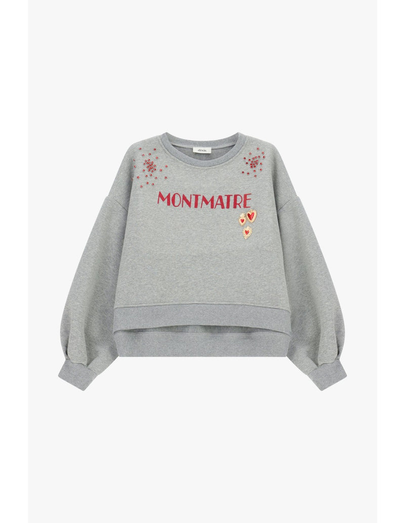 SWEAT DIXIE EM FELPA MONTMARTRE E APLICAÇÕES - Carla Valente