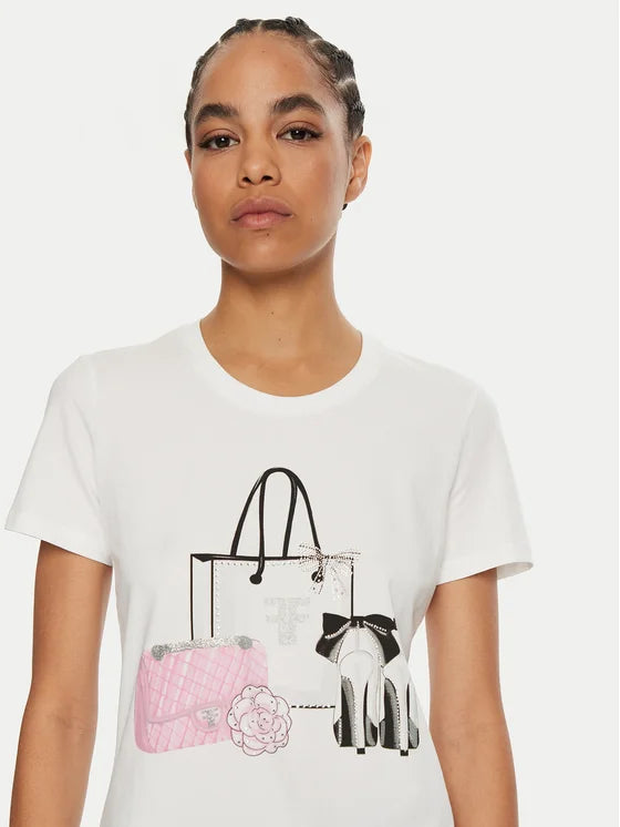 T-SHIRT FRACOMINA BAG AND SHOES STRASS