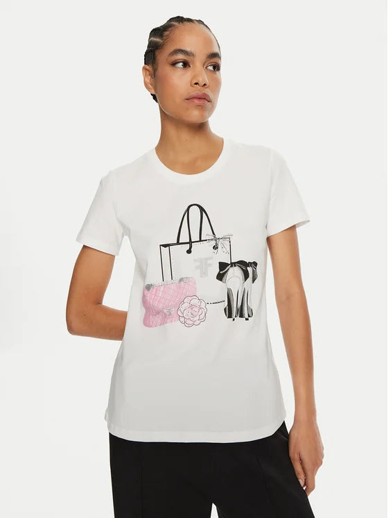 T-SHIRT FRACOMINA BAG AND SHOES STRASS