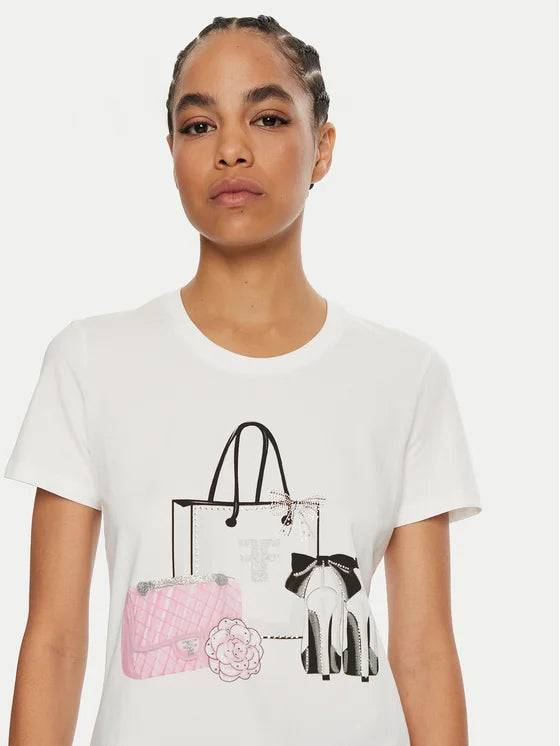 T-SHIRT FRACOMINA BAG AND SHOES STRASS