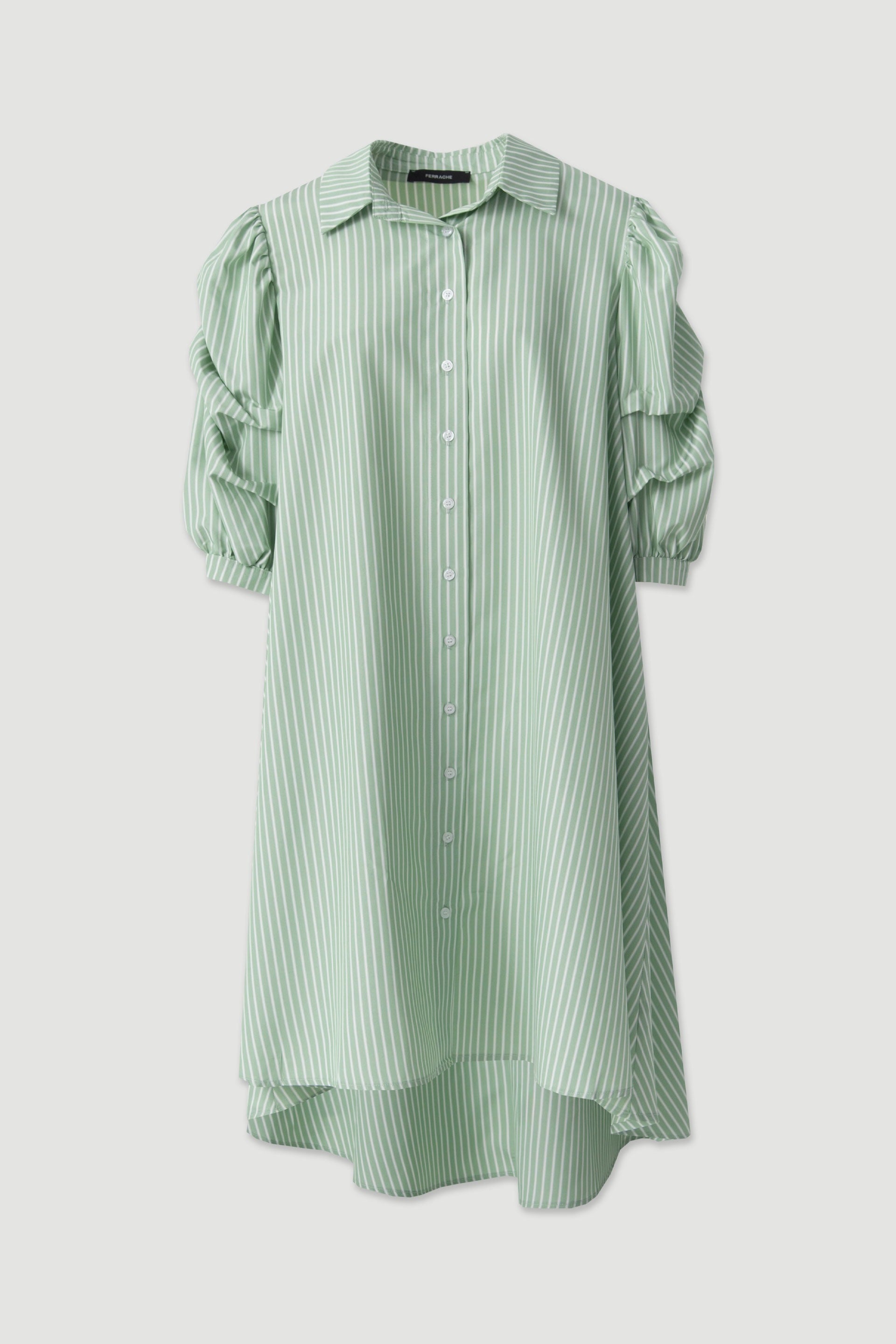 VESTIDO FERRACHE CAMISEIRO RISCAS - Carla Valente