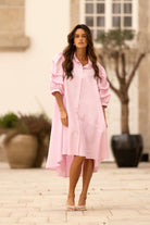 VESTIDO FERRACHE CAMISEIRO RISCAS - Carla Valente