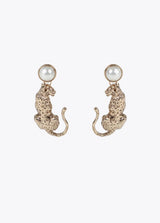 BRINCOS LOLA CASADMNT LEOPARDO COM PEROLA - Carla Valente