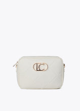 BANDOLERA LOLA CASADMNT CROSSBODY EFEITO COURO LOGO OVAL EM LOSANGO - Carla Valente