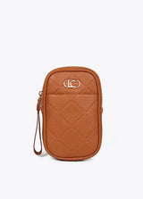 BANDOLERA LOLA CASADMNT CROSSBODY EFEITO COURO LOGO OVAL EM LOSANGO - Carla Valente