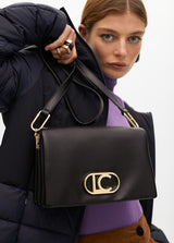 BOLSA LOLA CASADMNT TIRACOLO EFEITO COURO TRÊS COMPARTIMENTOS - Carla Valente