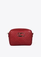 BANDOLERA LOLA CASADMNT CROSSBODY EFEITO COURO LOGO OVAL EM LOSANGO - Carla Valente
