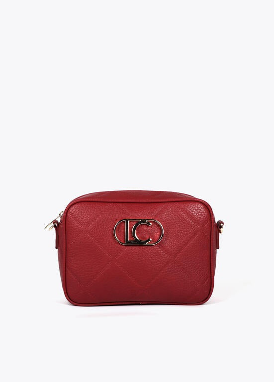 BANDOLERA LOLA CASADMNT CROSSBODY EFEITO COURO LOGO OVAL EM LOSANGO - Carla Valente