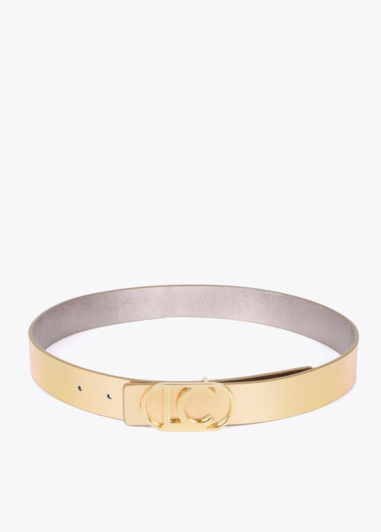 CINTO LOLA CASADMNT METÁLICO REVERSÍVEL COM FIVELA OVAL - Carla Valente