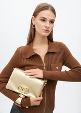 BOLSA LOLA CASADMNT TIRACOLO EFEITO COURO TRÊS COMPARTIMENTOS - Carla Valente