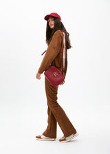 BANDOLERA LOLA CASADMNT CROSSBODY EFEITO COURO LOGO OVAL EM LOSANGO - Carla Valente